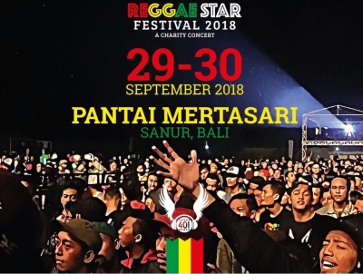 Bali Reggae Star Festival on Mertasari Beach - Sanur Sept 29 - 30 - 2018