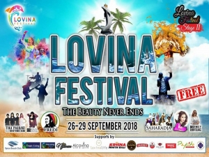Exhibition, Balinese cuisine , live music and Colour Run at the Lovina Festival, 26 / 28 September