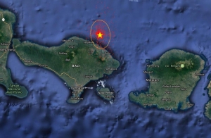 4.4 magnitude earthquake hits Bali in Indian Ocean at 47 Km distance from  Klungkung area
